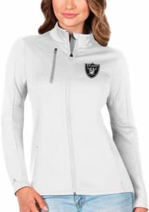 Antigua Las Vegas Raiders Womens White Generation Light Weight Jacket