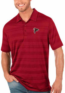 Antigua Atlanta Falcons Mens Red Compass Short Sleeve Polo