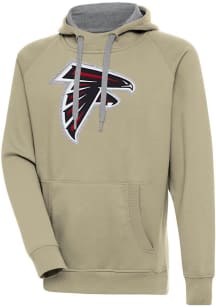 Antigua Atlanta Falcons Mens Khaki Full Front Victory Long Sleeve Hoodie