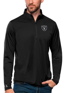 Antigua Las Vegas Raiders Mens Black Tribute Series Long Sleeve Qtr Zip Pullover