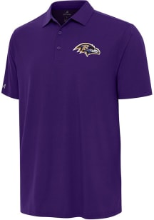 Antigua Baltimore Ravens Mens Purple Era Short Sleeve Polo