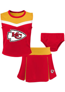 Kansas City Chiefs Girls Red Spirit Cheer Cheer Set