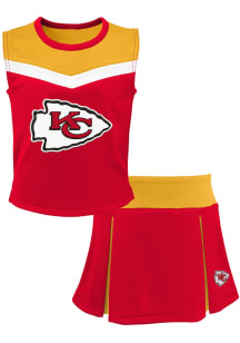 Kansas City Chiefs Girls Red Spirit 2PC Set Cheer