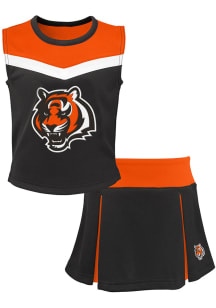 Cincinnati Bengals Girls Black Spirit 2PC Set Cheer