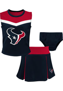 Houston Texans Girls Navy Blue Spirit Cheer Cheer Set