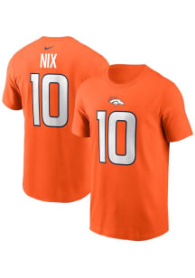 Bo Nix Denver Broncos Youth Orange Player Pride NN Player Tee