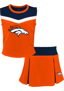 Denver Broncos Girls Orange Spirit Cheer Set Cheer