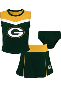 Green Bay Packers Girls Green Spirit Cheer Cheer Set