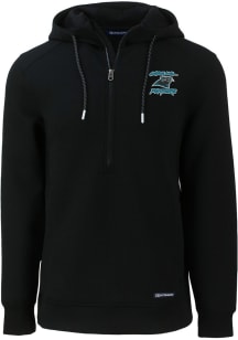 Cutter and Buck Carolina Panthers Mens Black HISTORIC Roam Long Sleeve Hoodie