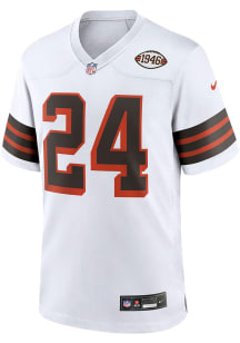 Nick Chubb  Nike Cleveland Browns White Alt Football Jersey