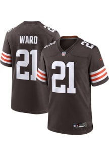 Denzel Ward  Nike Cleveland Browns Brown Home Football Jersey