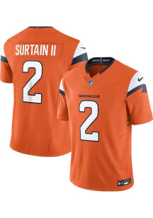 Patrick Surtain Nike Denver Broncos Mens Orange Vapor F.U.S.E. Limited Football Jersey