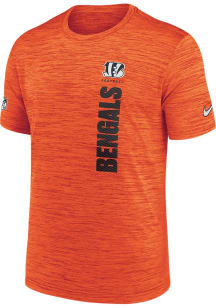 Nike Cincinnati Bengals Orange Sideline Velocity Short Sleeve T Shirt