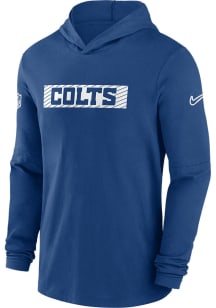 Nike Indianapolis Colts Mens Blue Sideline Dri Fit Hood