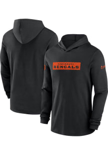 Nike Cincinnati Bengals Mens Black Sideline Dri Fit Hood