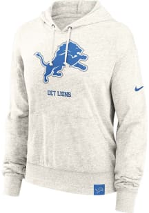 Nike Detroit Lions Womens White Blitz Vintage Hooded Sweatshirt