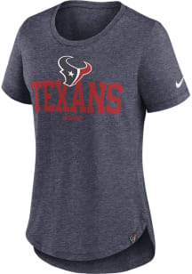 Nike Houston Texans Womens Navy Blue Blitz Triblend Short Sleeve T-Shirt