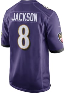 Lamar Jackson   Baltimore Ravens Purple Home Game Football Jersey