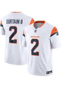 Patrick Surtain Nike Denver Broncos Mens White Road Limited Football Jersey