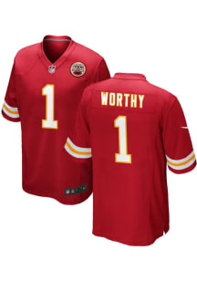 Xavier Worthy  Nike Kansas City Chiefs Red Home Football Jersey