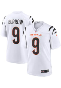 Joe Burrow   Cincinnati Bengals White Road Game Football Jersey