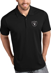 Antigua Las Vegas Raiders Mens Black Tribute Short Sleeve Polo