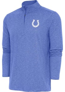 Antigua Indianapolis Colts Mens Blue HUNK Long Sleeve Qtr Zip Pullover