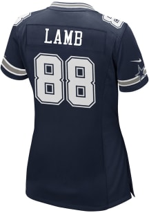 CeeDee Lamb  Nike Dallas Cowboys Womens Navy Blue Road Game Football Jersey