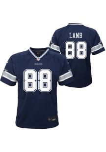 CeeDee Lamb Dallas Cowboys Boys Navy Blue Nike Game Football Jersey