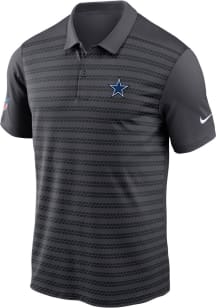 Nike Dallas Cowboys Mens Grey Sideline Victory Short Sleeve Polo