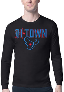 Starter Houston Texans Black H-Town Long Sleeve T Shirt