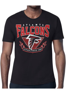 Starter Atlanta Falcons Black Mesh 80s Logo Short Sleeve T Shirt