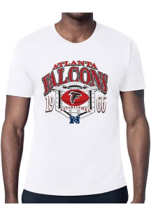 Starter Atlanta Falcons White 80s Logo Short Sleeve T Shirt