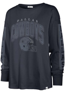 47 Dallas Cowboys Womens Navy Blue Tomcat LS Tee