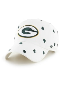 47 Green Bay Packers White Confetti Clean Up Womens Adjustable Hat