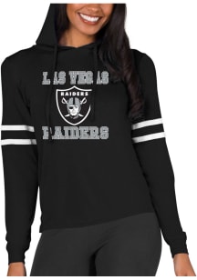 Concepts Sport Las Vegas Raiders Womens Black Marathon Hooded Sweatshirt