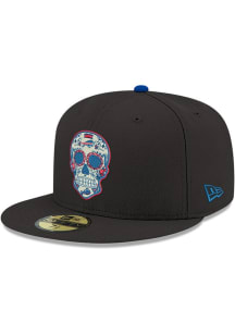 New Era Buffalo Bills Mens Black Sugar Skull 59FIFTY Fitted Hat