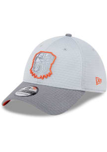 New Era Cleveland Browns Mens Grey 2024 Training Camp 39THIRTY Flex Hat