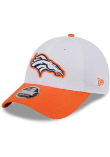 New Era Denver Broncos 2024 Training Camp Stretch 9FORTY Adjustable Hat - White