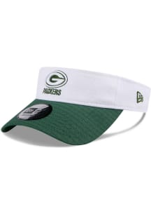 New Era Green Bay Packers Mens White 2024 Training Camp Adjustable Visor