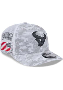 New Era Houston Texans 2024 Salute to Service 9SEVENTY Adjustable Hat - White