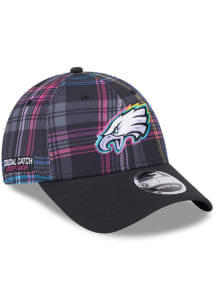 New Era Philadelphia Eagles 2024 Crucial Catch STRETCH 9FORTY Adjustable Hat - Black