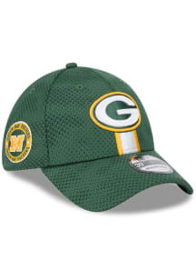 New Era Green Bay Packers Mens Green 2024 Sideline OTC 39THIRTY Flex Hat