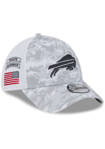 New Era Buffalo Bills Mens White 2024 Salute to Service 39THIRTY Flex Hat