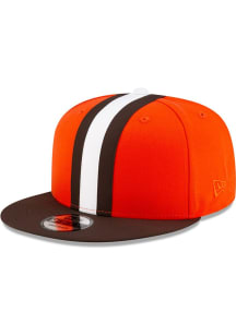 New Era Cleveland Browns Orange Helmet 9FIFTY Mens Snapback Hat