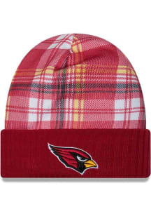 New Era Arizona Cardinals Red 2024 Sideline Statement Cuff Mens Knit Hat