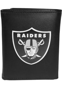 Las Vegas Raiders Leather Mens Trifold Wallet